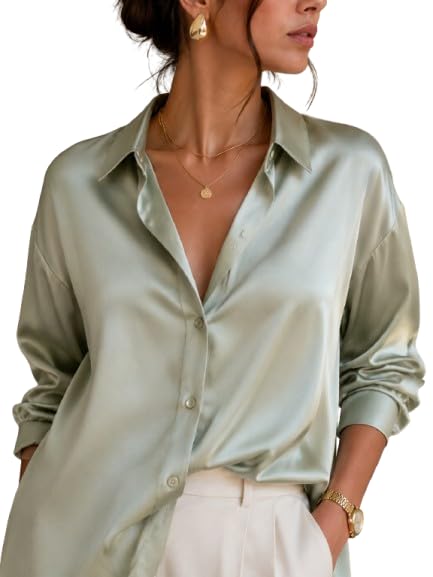 The Curved high-Low Hem Offers Versatile Styling Options—wear it Tucked into Trousers or Skirts for a Refined Look, or Untucked with Jeans or Leggings for a Chic Casual Outfit.-picture-14