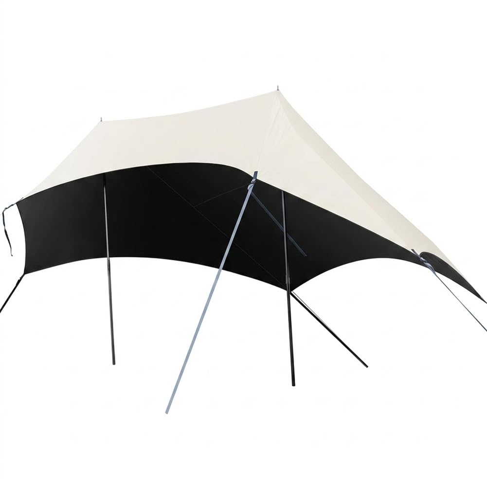 Wytrzymały namiot z baldachimem Przenośny zewnętrzny parasol przeciwsłoneczny Wodoodporny PU5000+ 210D Oxford Camping Shelter 10-15 osób