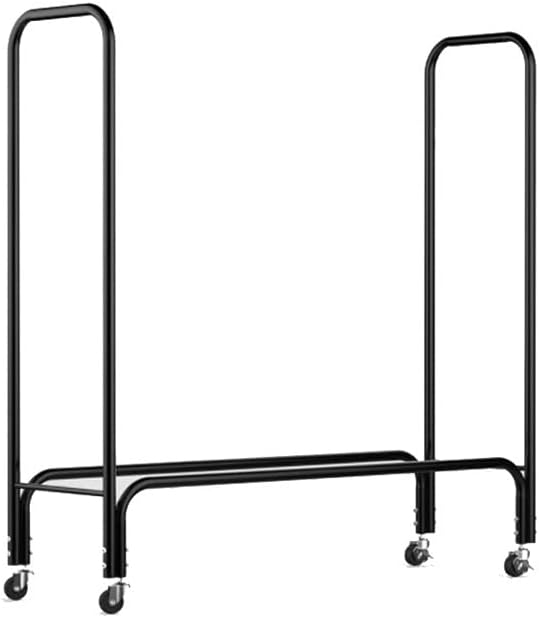 Simple Home User Outdoor Indoor Firewood Display Rack Firewood Storage Firewood Rack With Universal Wheels,