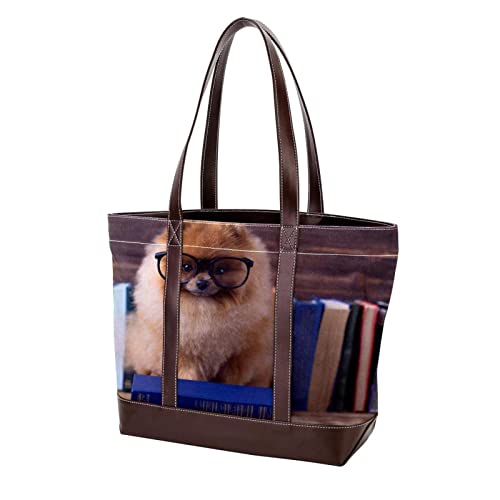 Sac à main Chien de Poméranie pour femme | Grand tote bag tendance