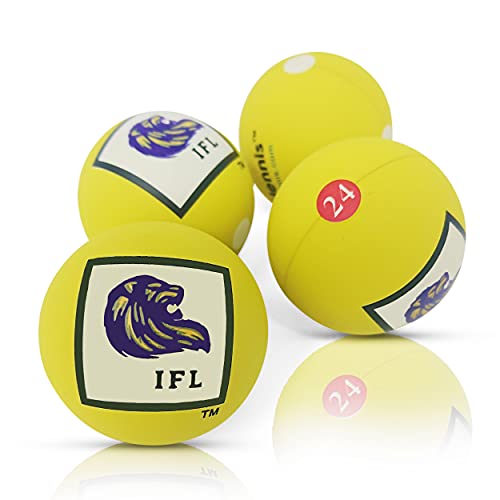 Frescotennis Frescobol Paddleball High Impact Balls for Fast Play, 4-Pack
