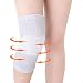 Produktbild Bonvie.shop Kniebandage Bandage wärmende Kniestütze Kniestulpe elastisch Sportbandage Grau, Stückzahl:1 Paar, Größe:M