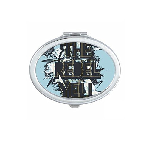 Miroir compact graffiti bleu noir le rebel yell art américain pour vos retouches