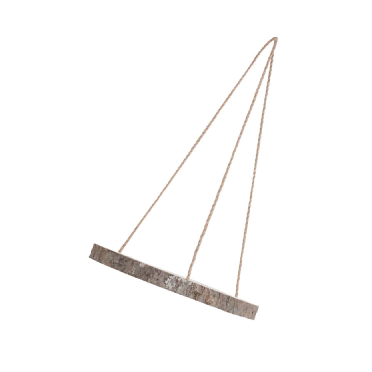 CORHAD 1pc Vintage Wooden Wall Hanging Shelf Rustic Storage Rack for Home Office Decor Easy to Install for Crafts Adornments Pine Design