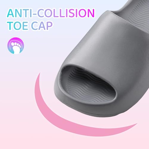 Image of Cloud Slides for Kids,Boys Girls Shower Slippers Bathroom Pool Sandals,Toddler Home House Open Toe Comfy Thick Sole Slippers,Summer Non-Slip Beach Shoes