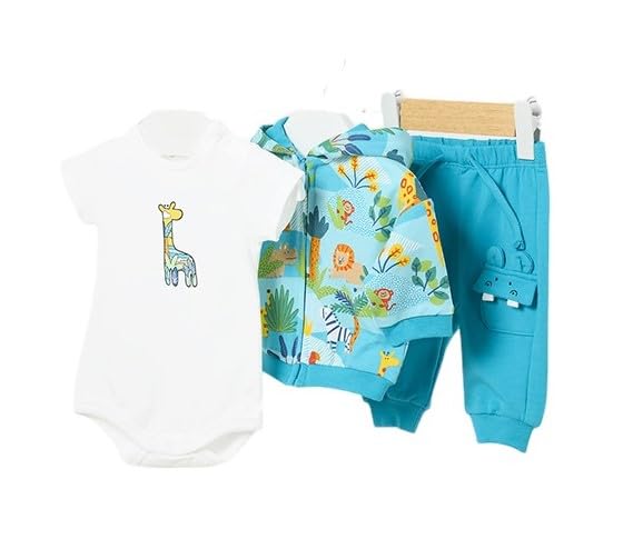 Mayoral COMPLETO BODY FELPA TUTA NEONATO 01817 1817 COTONE 25 ORIGINALE PE 2024 Taglia 6/9 mesi Colore Blu