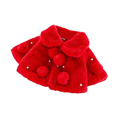 Carolilly - Abrigo para bebé o niña de piel sintética Rouge-style 2 0-6 Meses