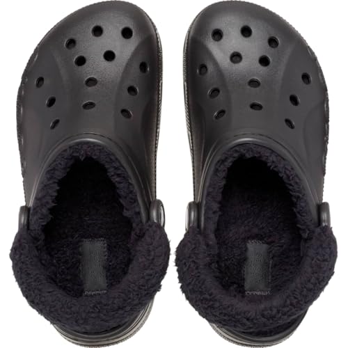Image of Crocs Unisex Adult Baya Lined Fuzz Strap Clogs