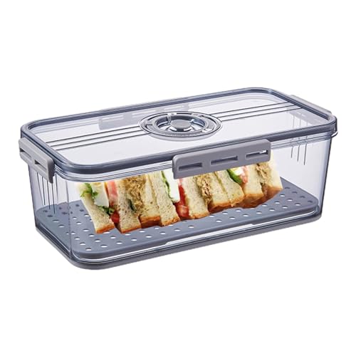 para pan , grabación de tiempo, reutilizable, conservador de frescura, contenedor de almacenamiento seguro con tapa, soporte compacto para uso