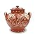 Traditional Portuguese Hand-painted Vintage Clay Terracotta Soup Tureen