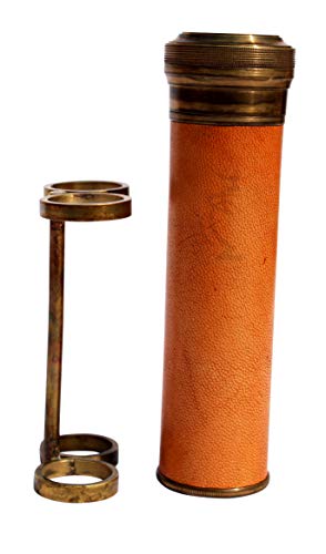 MAH Best Handmade Brass Kaleidoscope Nautical Vintage Antique Style with Stand Gift for Everyone with Leather -3046
