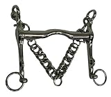  ARBO-INOX Gebisse Reitkandare aus massiven Edelstahl 11,5 cm