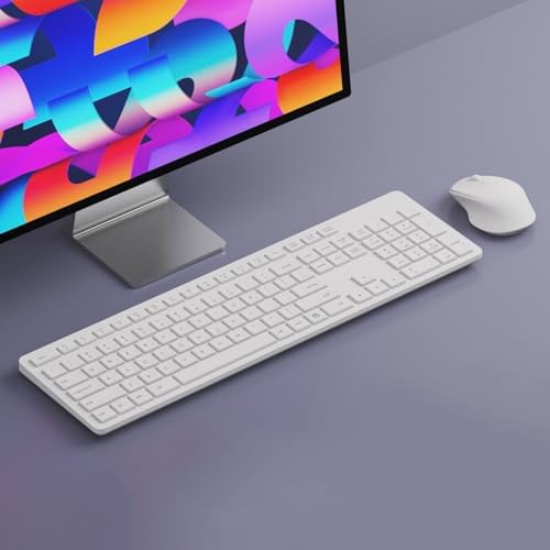 Wireless Keyboard and Mouse Combo, Compact Quiet Wireless