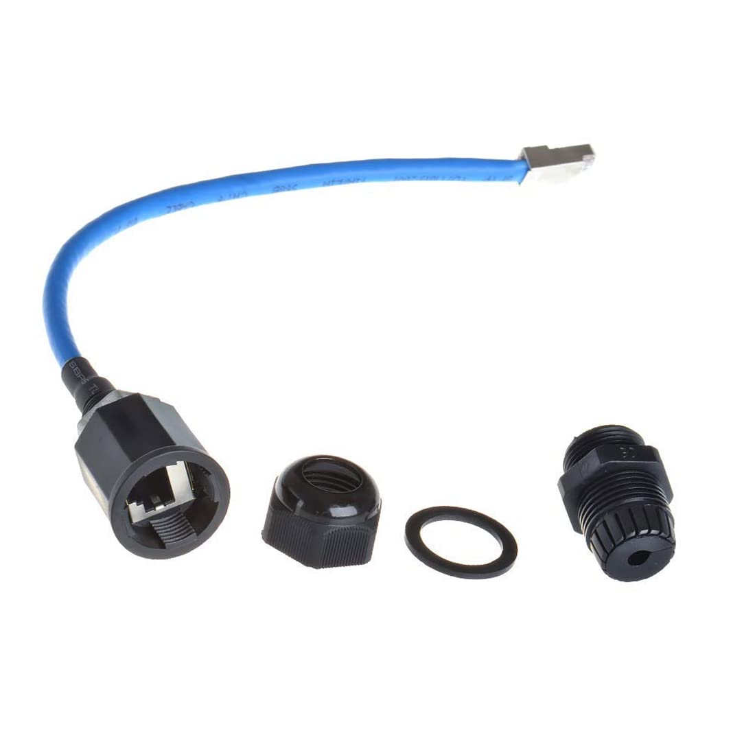 PYNQ 2 Pieces M20 RJ45 Waterproof Cat5/5E/6 8P8C Connector IP67