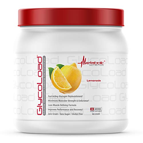 Metabolic Nutrition, Glycoload, 100% Micronized Cyclic Cluster Dextrin Carbohydrate Powder, Muscle Glycogen Loading Carbohydrate, Pre Intra Post Workout Supplement, Lemonade, 600 gm (30 ser) Metabolic Nutrition, Glycoload, 100% Micronized Cyclic Cluster Dextrin Carbohydrate Powder, Muscle Glycogen Loading Carbohydrate, Pre Intra Post Workout Supplement, Lemonade, 600 gm (30 ser)