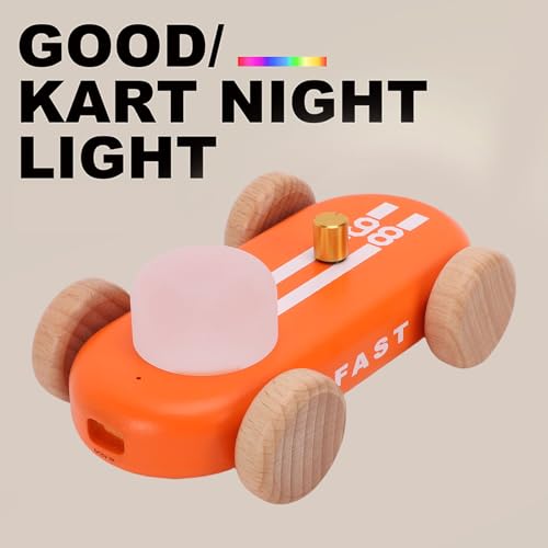 Lámpara de mesa nocturna de madera Luocute con batería recargable miniatura 6