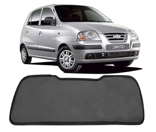 Image of Autofact Dicky Curtain for Hyundai Santro Xing 1998-2018 | Custom Fit Rear Windshield Sunshade | UV & Heat Protection | Foldable Mesh | Privacy & Cooling Car Accessory