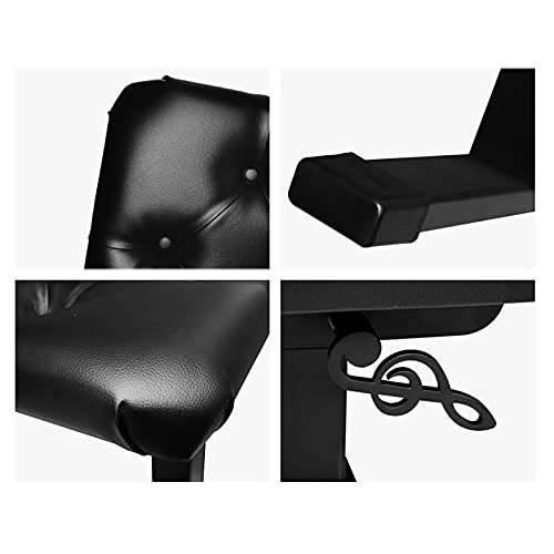 TEmkin Tabouret de Piano Banc de Piano réglable pour Une Personne avec Levage hydraulique Automatique Tabouret de Piano Simple avec Repose-Pieds antidérapant et Coussin Doux - Les Beatles, Paul McCartney, John Lennon, RIngo Starr, George Harrison TEmkin Tabouret de Piano Banc de Piano réglable pour Une Personne avec Levage hydraulique Automatique Tabouret de Piano Simple avec Repose-Pieds antidérapant et Coussin Doux – Image 5