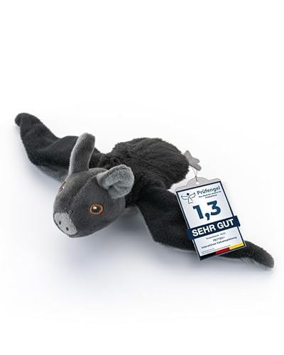 PetTec - Plush Toy Fledermaus Katzenspielzeug interaktiv zur Selbstbeschäftigung - Plüschtier Katze beweglich & mit USB-C aufladbar inkl. Katzenminze - Weckt Jagdinstinkt mit Piepton & Flügelschlag PetTec - Plush Toy Fledermaus Katzenspielzeug interaktiv zur Selbstbeschäftigung - Plüschtier Katze beweglich & mit USB-C aufladbar inkl. Katzenminze - Weckt Jagdinstinkt mit Piepton & Flügelschlag