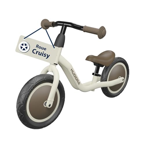 Vélo d'apprentissage HUDORA Cruisy léger et réglable pour enfants dès 15 mois