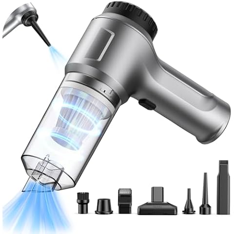 NIYEVN Car Handheld Vacuum Cleaner, 9000PA Strong Suction 3-in-1 Portable Vacuum Cleaner, 120W High Power Rechargeable Cordless Vacuum Cleaner for Car, Home, Pet Hair - Mini Car Vacuum Cleaner Cover
