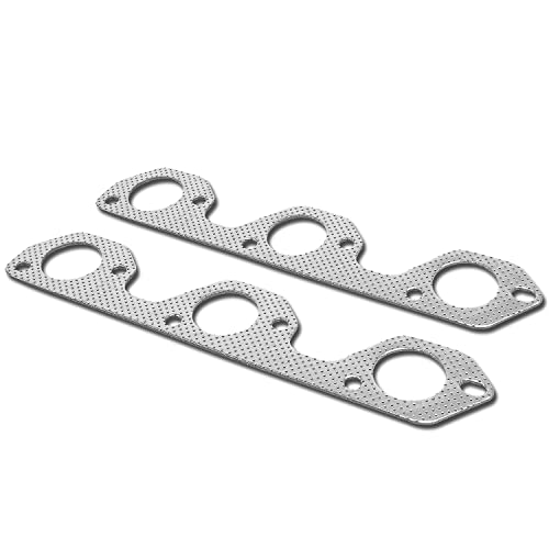 Auto Dynasty Header Exhaust Manifold Gasket Compatible with Jeep Wrangler 07-11, Stainless Steel Composite