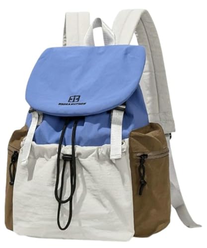 Nylon Backpack Large Hobo Bag Womens Lightweight Drawstring Backpack Handbag Casual Shoulder Tote Bag Crossbody Purse