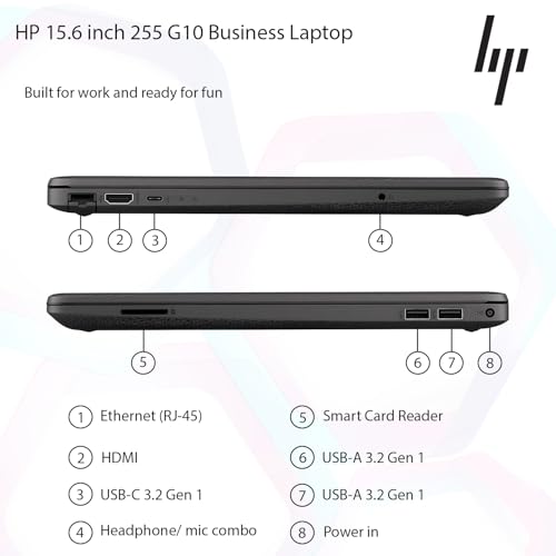 HP 255 Laptop Business 15.6" FHD AMD Ryzen 7 8GB DDR5 256GB Win11 Pro miniatura 7