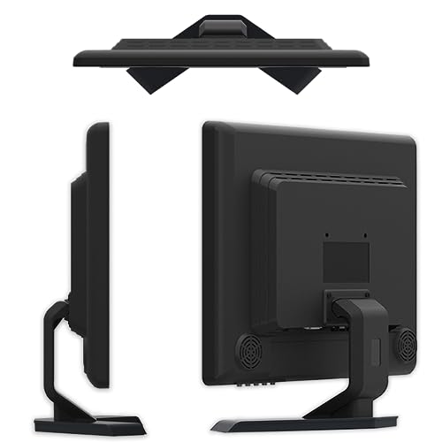 Image of JaiHo 17-Inch 4:3 Security Monitor, 1280x1024 No Image Stretching CCTV Screen with Metal Housing, BNC HDMI VGA AV USB Input, Industrial Display with Built-in Speakers Remote Control & VESA Mount