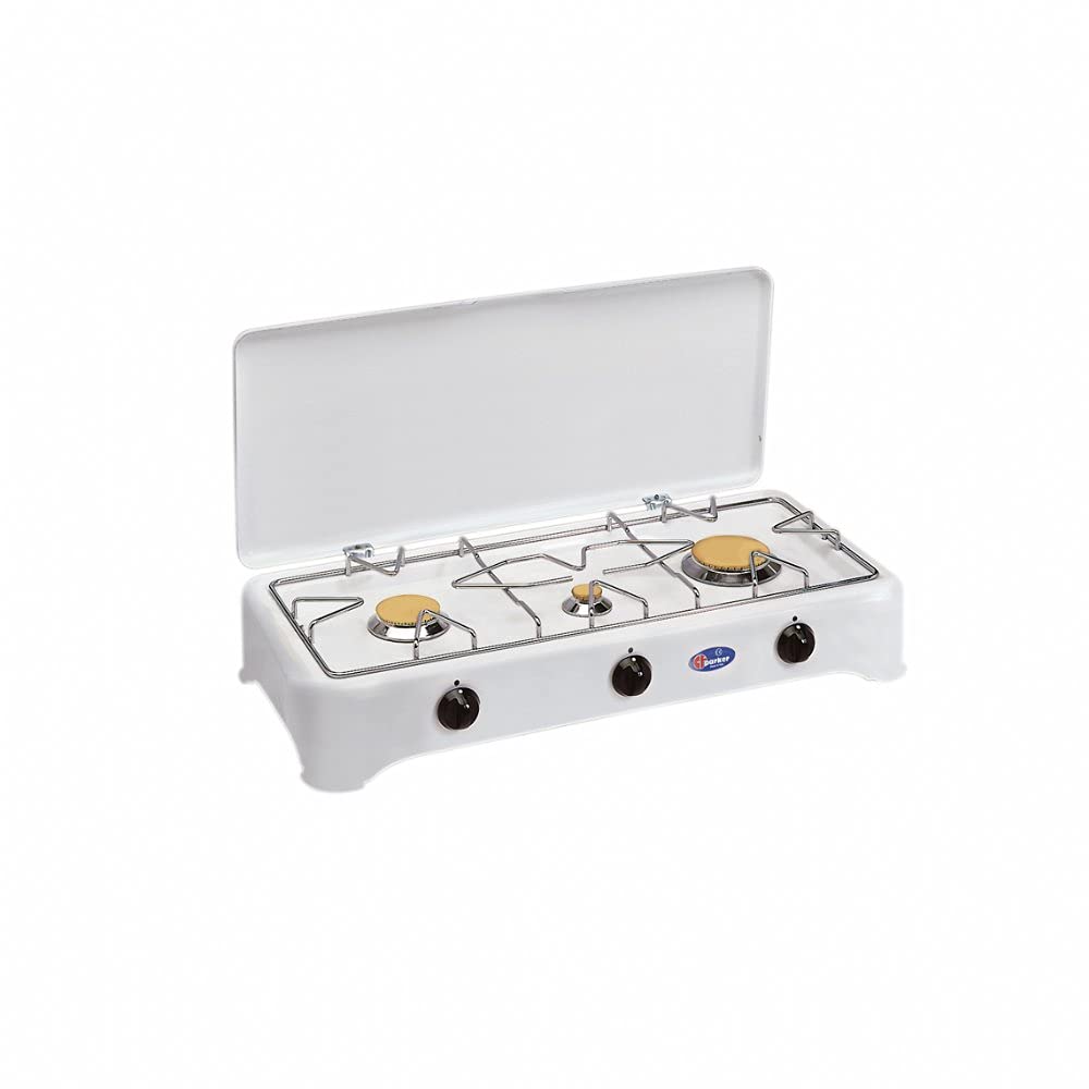 Parker Fornello 3 fuochi a gas Gpl per uso esterno Made in Italy - 5324