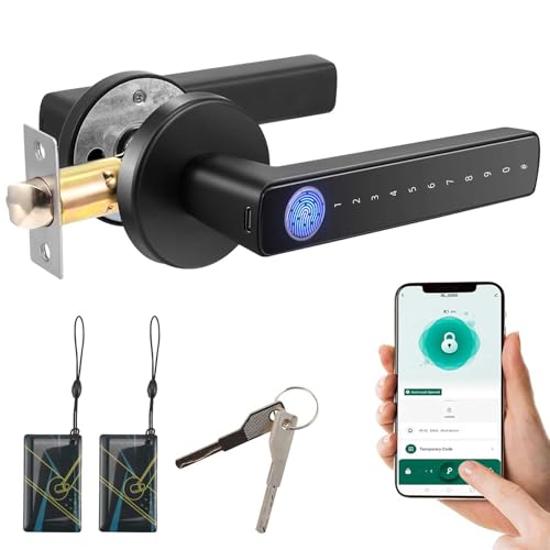 Türschloss Fingerabdruck, Elektronisches Türschloss mit 6...