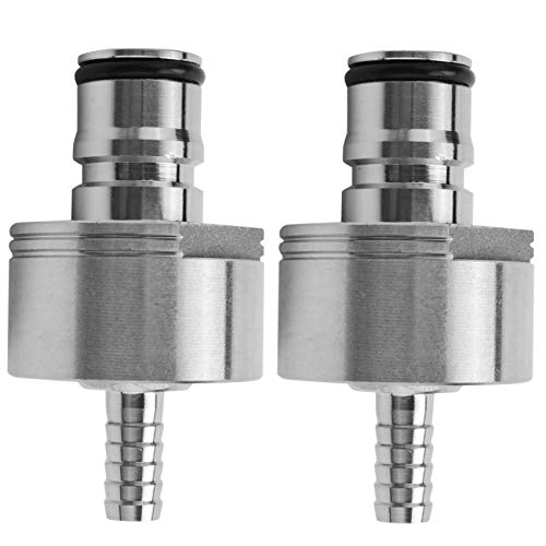 Kamenda 2 Unids/Lote Tapa de CarbonatacióN de Acero Inoxidable 304 5/16 Pulgadas Barb, Tipo de Bloqueo de Bola, Botellas de Pet de Refresco en Forma, Barrido Casero Cover