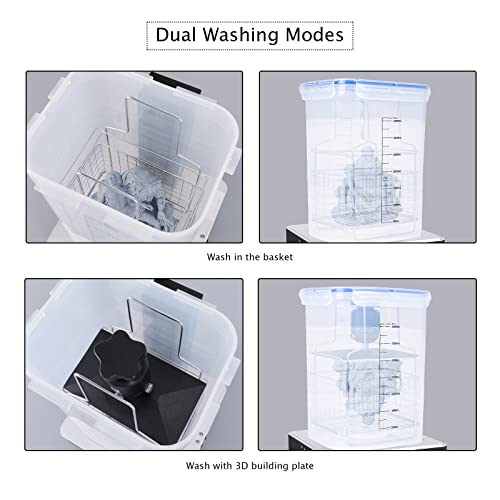 ELEGOO Mercury Plus 2.0 Wash and Cure Station Washing and Curing Machine Resin Curing Station for LCD/DLP/SLA 3D Printed Models with Rotary Curing Turntable and Washing Bucket - Image 6