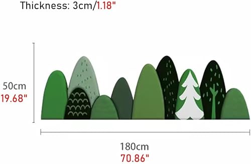 Miniatura 10 de Paneles de pared 3D autoadhesivos para habitación de los niños, anti colisión, suaves adhesivos de pared acolchados de pared, poliuretano