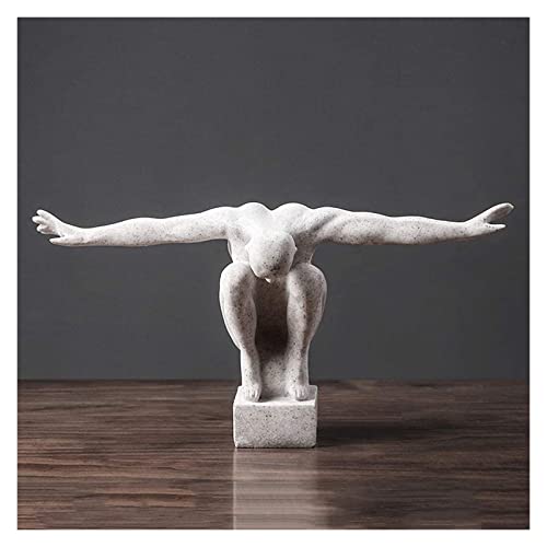Statue de plongeur RLKHXBS, sculpture de table abstraite aux finitions haut de gamme pour intérieur chic