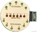 Produktbild matches21 Binäre Uhr Bausatz mit USB-Anschluss Lötbausatz & Holz vorgefertigt LED Anzeige Elektrobausatz Bastelset