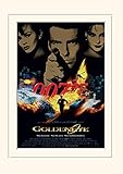 Offiziell lizenziert James Bond \'Goldeneye\'ein Blatt, montiert Drucken,30 x 40 cm