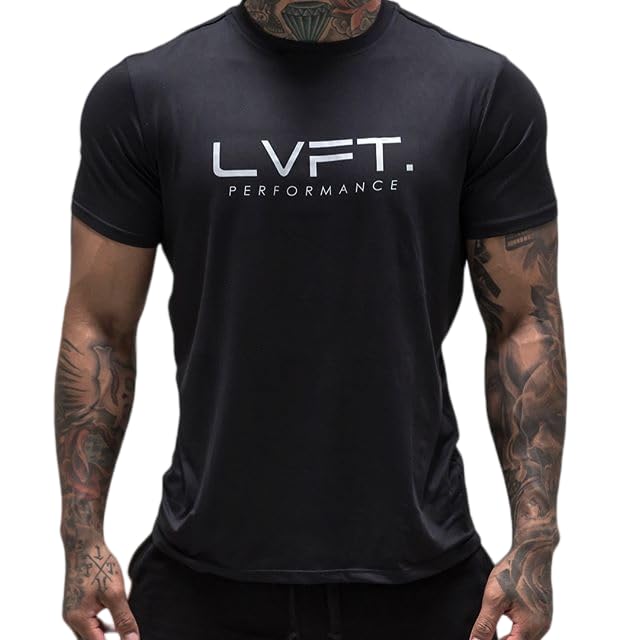 Lingt ChicMen's Gym Body Building Sports Running Workout Training Exercise Fitness Tees Shirt