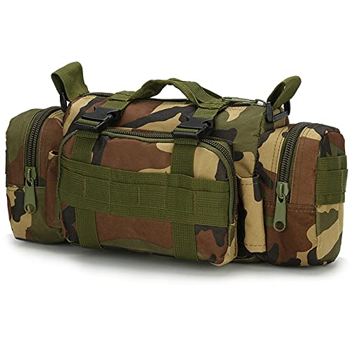 CHGGE 5-Liter-GüRteltasche FüR MilitäRische Angriffe, 4-In-1-Sporttasche (Schulter-, Diagonal-, GüRteltasche, Handtasche), Kamera-Fotografie-Taktikpaket, Camping-Wandertasche, Brusttasche,G Cover