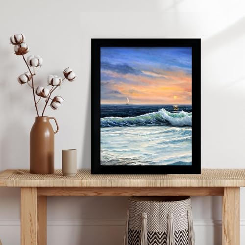 Image of LUCKYLIFE 24x30 Picture Frame, Wall Hanging Poster Frames, Display Pictures 24 x 30 without Mat, Pack of 2, Black