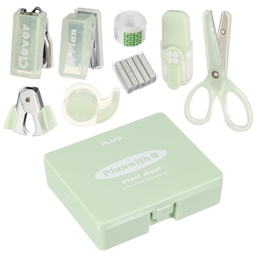 Suministros de oficina PATIKIL mini verde: juego de accesorios de 8 piezas para escritorio