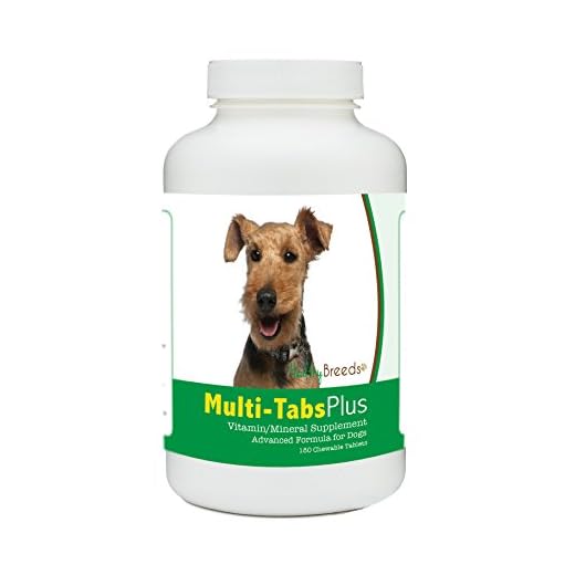 Healthy Breeds Welsh Terrier Multi-Tabs Plus Chewable Tablets - The Vitamins & Minerals Your Dog Needs to Support Better Health from The Inside Out - 180 Count