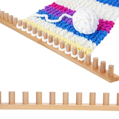 Sienson 48" Chunky Knitting Loom for Blanket Making – Foldable Wo...