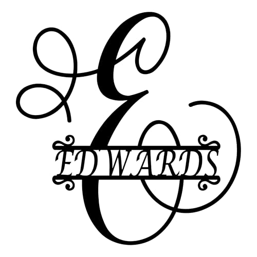 Custom Split Letter Metal Monogram | Personalized Family Name Sign