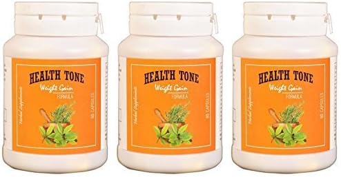 Gluta Health Tone Weight Gain Capsules, 3 Bottles