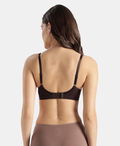 Image of Jockey FE41 Women Wirefree Non Padded Super Combed Cotton Elastane Stretch Full Coverage Everyday Bra with Concealed Shaper Panel