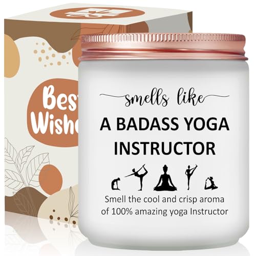 Risnoae Yoga Gifts Scented Candle for Women and Teachers