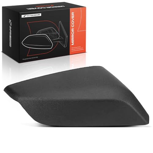 A-Premium Right Passenger Side Rearview Mirror Cover Cap Compatible with Chevy Chevrolet Malibu 2016 2017 2018 2019 2020 2021 2022 2023 2024 2025 - Textured Black, Paint to Match, Replace# 84026842