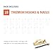 Earthquake Hangers 30 lb - 15 Pack - Tremor Hooks - Locking Picture Hanging Hooks - Earthquake Picture Hangers