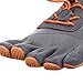 Vibram Women's FiveFingers KSO EVO | Barefoot Cross-Training Shoe with XS Trek Grip, Grey/Orange, 35 EU / 6-6.5 US